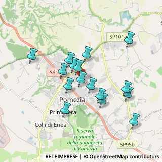 Mappa Via Nicaragua, 00071 Pomezia RM, Italia (1.75438)