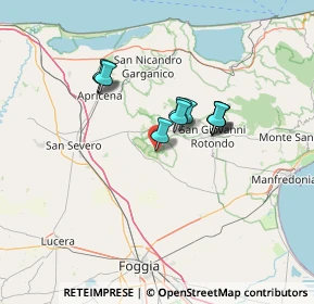 Mappa 71010 Rignano Garganico FG, Italia (10.60273)