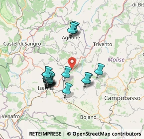 Mappa Via Giovanni XXIII, 86097 Chiauci IS, Italia (13.5415)