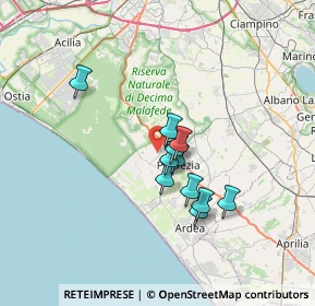 Mappa Via Monte D'Oro, 00071 Pomezia RM, Italia (5.28182)