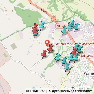 Mappa Via Monte D'Oro, 00071 Pomezia RM, Italia (1.1045)