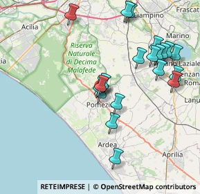 Mappa C.Commerciale I Padiglioni Via Castelli Romani, 00071 Pomezia RM, Italia (8.5255)