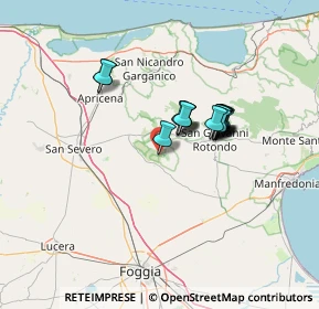 Mappa Via Leonardo da Vinci, 71010 Rignano Garganico FG, Italia (10.17563)