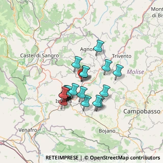 Mappa Via Garibaldi, 86097 Pescolanciano IS, Italia (11.1435)