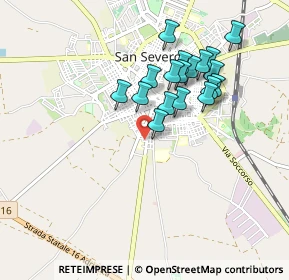 Mappa Via Padre Giovanni Da S. Severo, 71016 San Severo FG, Italia (0.86333)