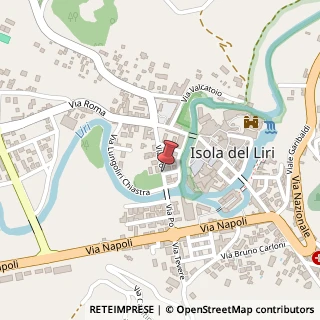 Mappa Via Po, 91, 03036 Isola del Liri, Frosinone (Lazio)