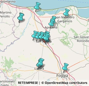 Mappa Via Cadorna, 71016 San Severo FG, Italia (12.89222)