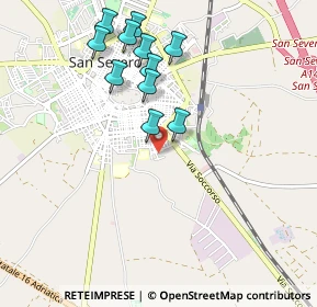 Mappa Via Cadorna, 71016 San Severo FG, Italia (1.01091)