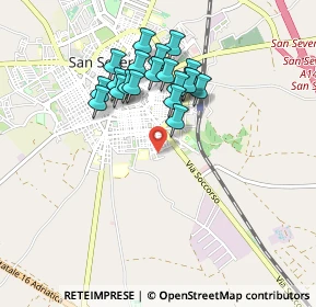 Mappa Via Cadorna, 71016 San Severo FG, Italia (0.8305)