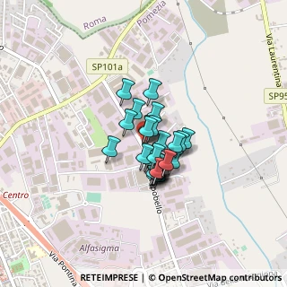 Mappa Via Campobello, 00071 Pomezia RM, Italia (0.24643)