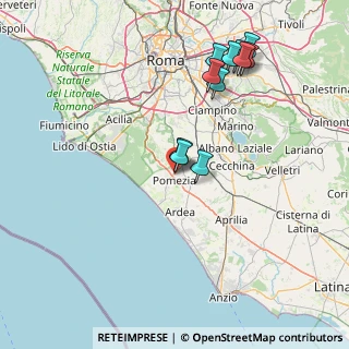 Mappa Via Giamaica, 00071 Pomezia RM, Italia (16.89545)
