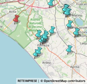 Mappa Via Giamaica, 00071 Pomezia RM, Italia (7.952)
