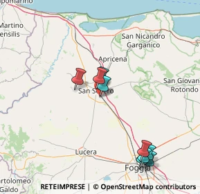 Mappa Via A. d'Amico, 71016 San Severo FG, Italia (26.83538)