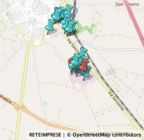 Mappa Via A. d'Amico, 71016 San Severo FG, Italia (0.767)
