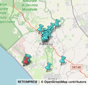Mappa Via Plinio, 00040 Pomezia RM, Italia (2.596)