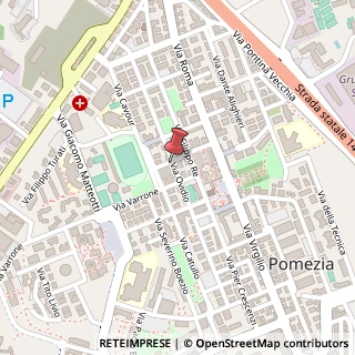 Mappa Via Ovidio, 81, 00071 Pomezia, Roma (Lazio)