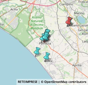 Mappa Largo Catone, 00071 Pomezia RM, Italia (3.70091)
