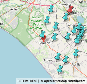 Mappa Largo Catone, 00071 Pomezia RM, Italia (10.624)