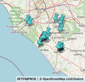 Mappa Largo Catone, 00040 Pomezia RM, Italia (10.6455)