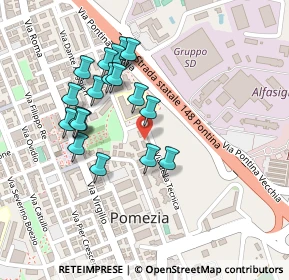 Mappa Via della Tecnica, 00071 Pomezia RM, Italia (0.2255)