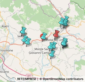 Mappa Via Porrino Vicolo, 03025 Monte San Giovanni Campano FR, Italia (7.25444)