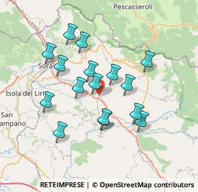 Mappa Via Borgo Vicalvi, 03030 Vicalvi FR, Italia (6.70125)