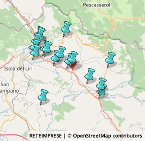 Mappa Via Borgo Vicalvi, 03030 Vicalvi FR, Italia (7.21059)