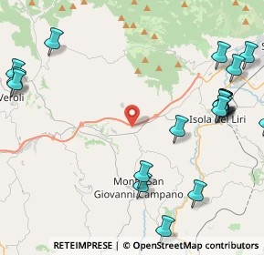 Mappa Via Porrino Dogana, 03025 Monte San Giovanni Campano FR, Italia (6.111)
