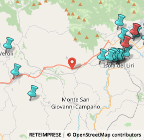 Mappa Via Porrino Dogana, 03025 Monte San Giovanni Campano FR, Italia (6.036)