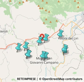Mappa Via Porrino Dogana, 03025 Monte San Giovanni Campano FR, Italia (3.76273)