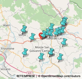 Mappa Via Porrino Dogana, 03025 Monte San Giovanni Campano FR, Italia (6.872)