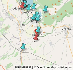 Mappa Via Borgo S. Giovanni, 00075 Lanuvio RM, Italia (4.99375)