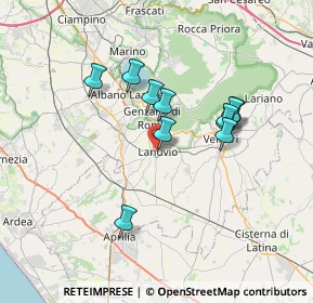 Mappa Via Borgo S. Giovanni, 00075 Lanuvio RM, Italia (6.30636)