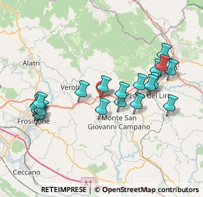 Mappa Contrada Case Palmerini, 03029 Veroli FR, Italia (8.017)