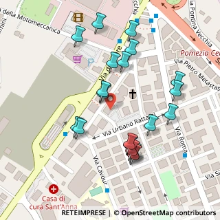 Mappa Via Urbano Rattazzi, 00071 Pomezia RM, Italia (0.1325)