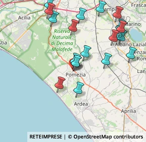 Mappa VIA LAMARMORA, 00071 Pomezia RM, Italia (9.0135)
