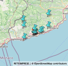 Mappa Via Pian dei Bosi, 18038 Sanremo IM, Italia (6.97857)