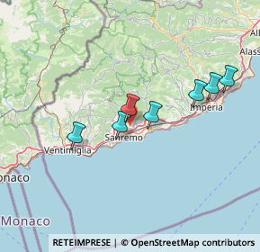 Mappa Via Pian dei Bosi, 18038 Sanremo IM, Italia (43.189)