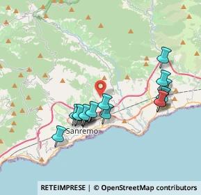 Mappa Via Pian dei Bosi, 18038 Sanremo IM, Italia (3.59813)