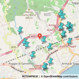 Mappa Sanremo, 18038 Taggia IM, Italia (1.353)