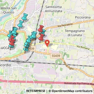 Mappa Via Carlo Piaggia, 55100 Lucca LU, Italia (1.2815)