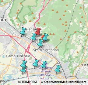 Mappa Via degli Scarpettini, 50019 Sesto Fiorentino FI, Italia (3.74091)