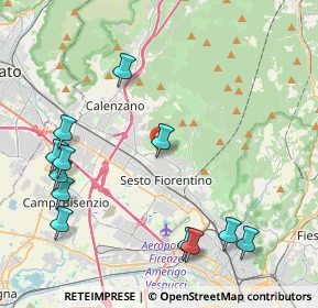Mappa Via degli Scarpettini, 50019 Sesto Fiorentino FI, Italia (5.16417)