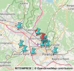 Mappa Via degli Scarpettini, 50019 Sesto Fiorentino FI, Italia (6.55636)