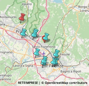 Mappa Via del Ghirlandaio, 50019 Sesto Fiorentino FI, Italia (7.01727)