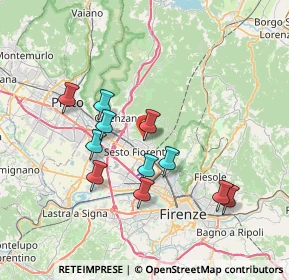 Mappa Via del Ghirlandaio, 50019 Sesto Fiorentino FI, Italia (6.83636)