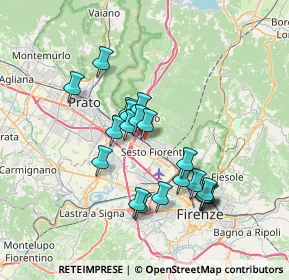 Mappa Via Giovanni Verga, 50019 Sesto Fiorentino FI, Italia (6.3405)