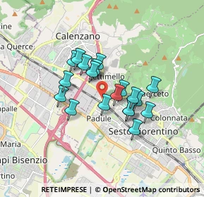 Mappa Via Giovanni Verga, 50019 Sesto Fiorentino FI, Italia (1.2715)