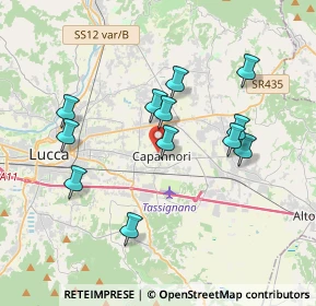 Mappa Via della Libertà, 55012 Capannori LU, Italia (3.5325)
