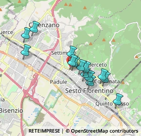 Mappa CAP, 50019 Sesto Fiorentino FI, Italia (1.58357)